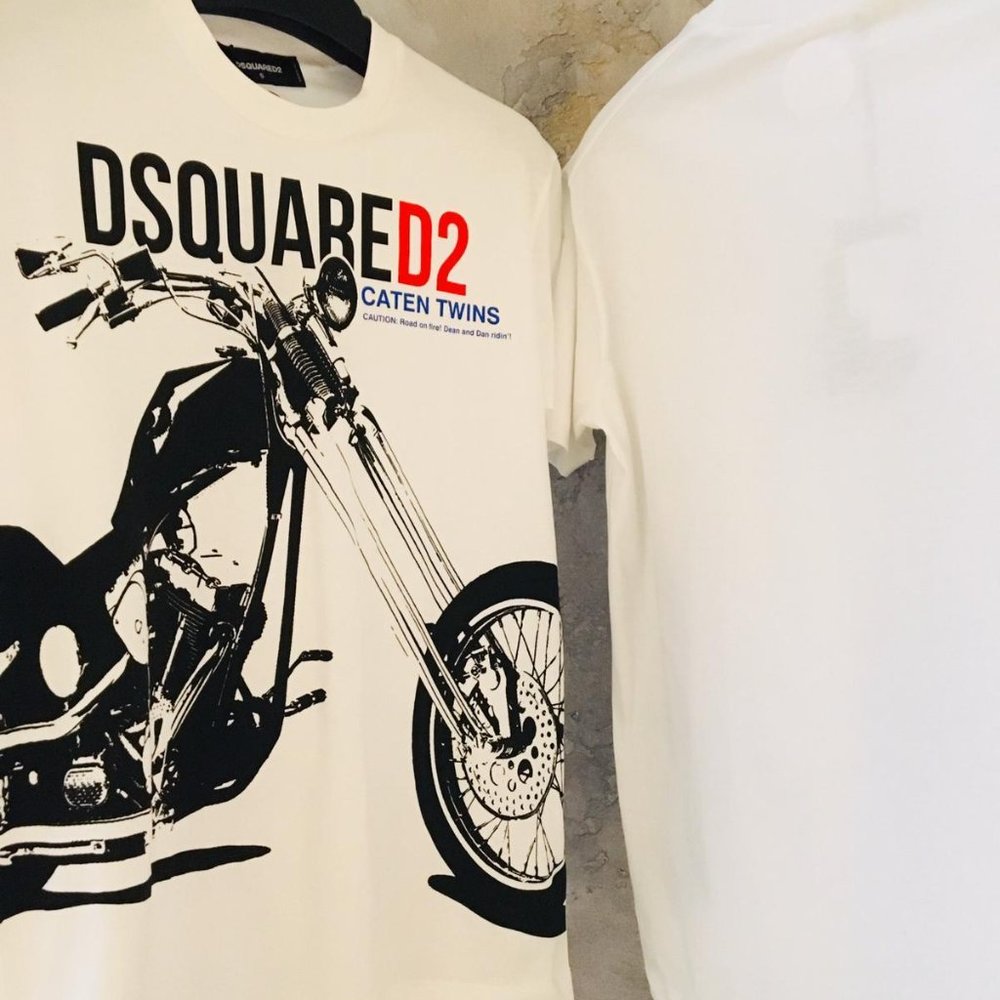 dsquared white shirt